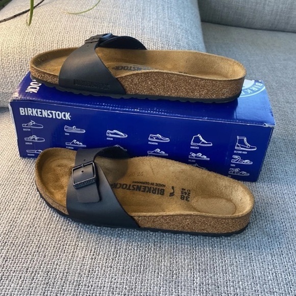 Birkenstock Madrid Sandal Black Womens SZ 7 or 7.5 - Picture 4 of 7